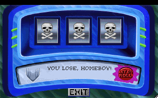 (message: Machine: You Lose, Homeboy!)