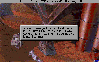 (message: Serious damage to important body parts pretty much screws up any future plans you might have had for living. Bummer!)