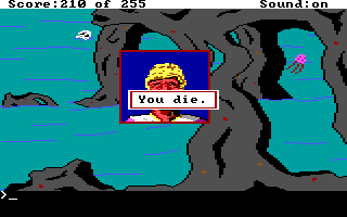 (message: You die.)