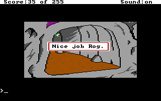 (message: Nice job, Rog.)