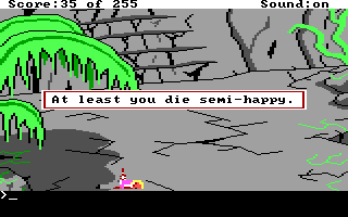 (message: At least you die semi-happy.)