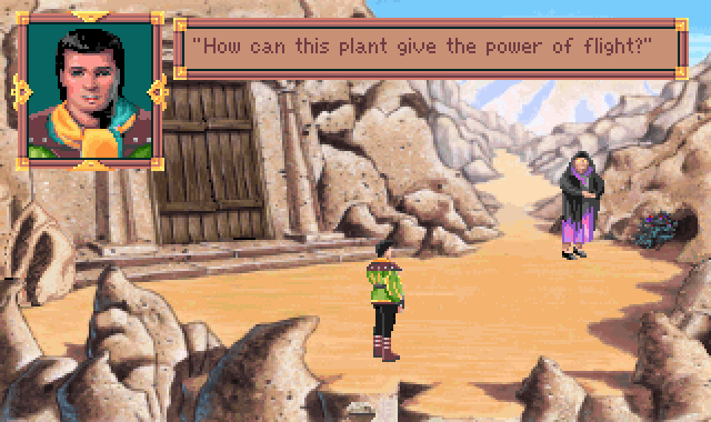 (Alexander: How can this plant give the power of flight?)