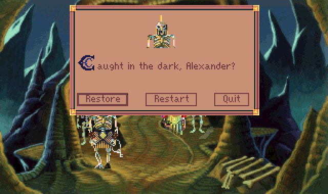 (message: Caught in the dark, Alexander?)