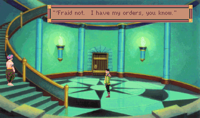 (Shamir: 'Fraid not. I have my orders, you know.)