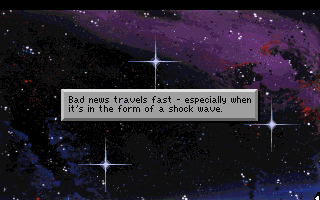 (message: Bad news travels fast - especially when it's in the form of a shock wave.)